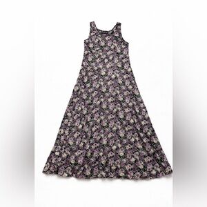 🌙 Vintage 90s All That Jazz Floral Corset Midi Dress 🌙